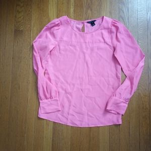 J.Crew hot pink blouse